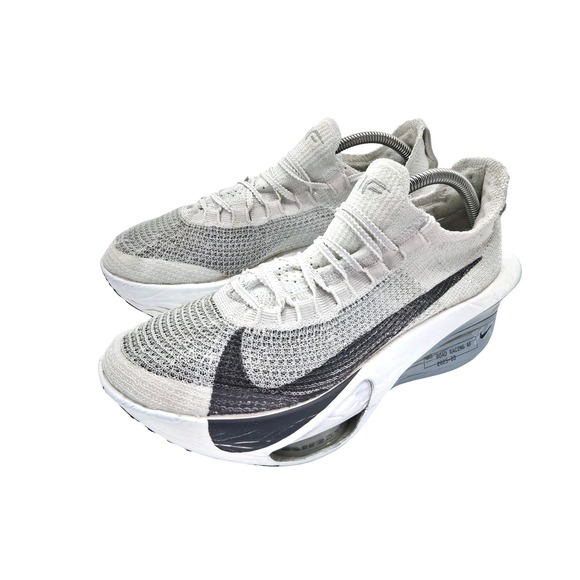 Nike Road Racing AF ZoomX Shoes Mens Size 9.5 Gray Running Sneakers FD8311-101